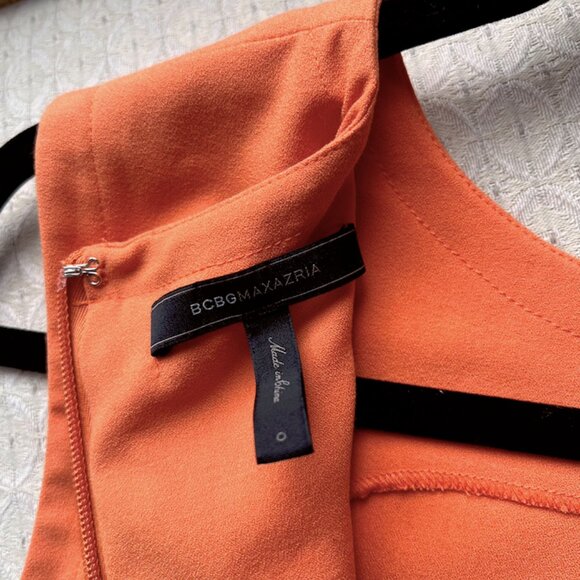 Tangerine Dreamsicle Summer Dress (BCBG Max Azria) - Picture 5 of 16